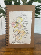 Shop Hand-Painted Watercolor Journal | Spiral Notebook-All Along You Were Stronger at Ruby Joy Boutique, a Women's Clothing Store in Pickerington, Ohio