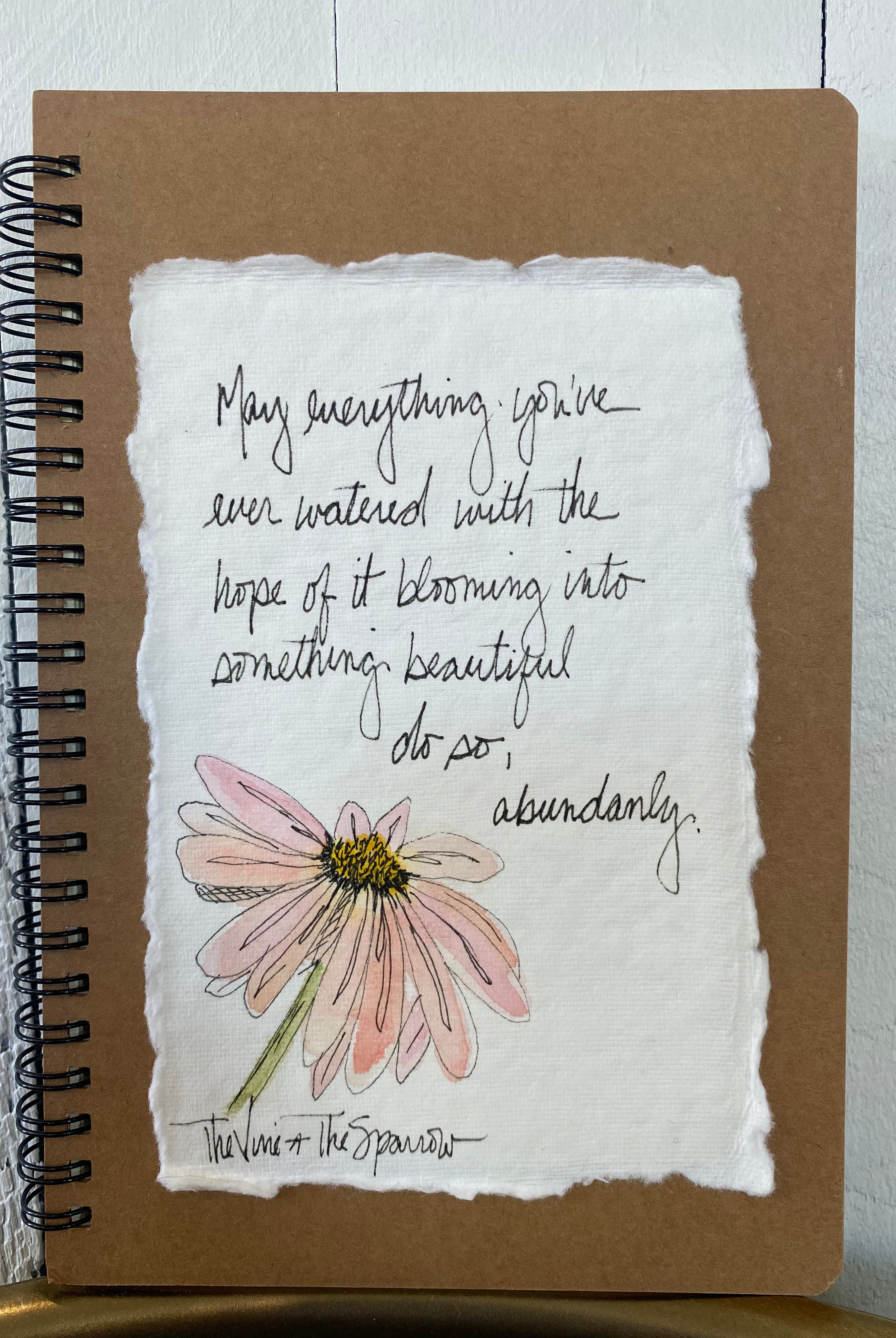 Shop Hand-Painted Watercolor Journal | Spiral Notebook-May Everything You’ve Ever Wanted at Ruby Joy Boutique, a Women's Clothing Store in Pickerington, Ohio