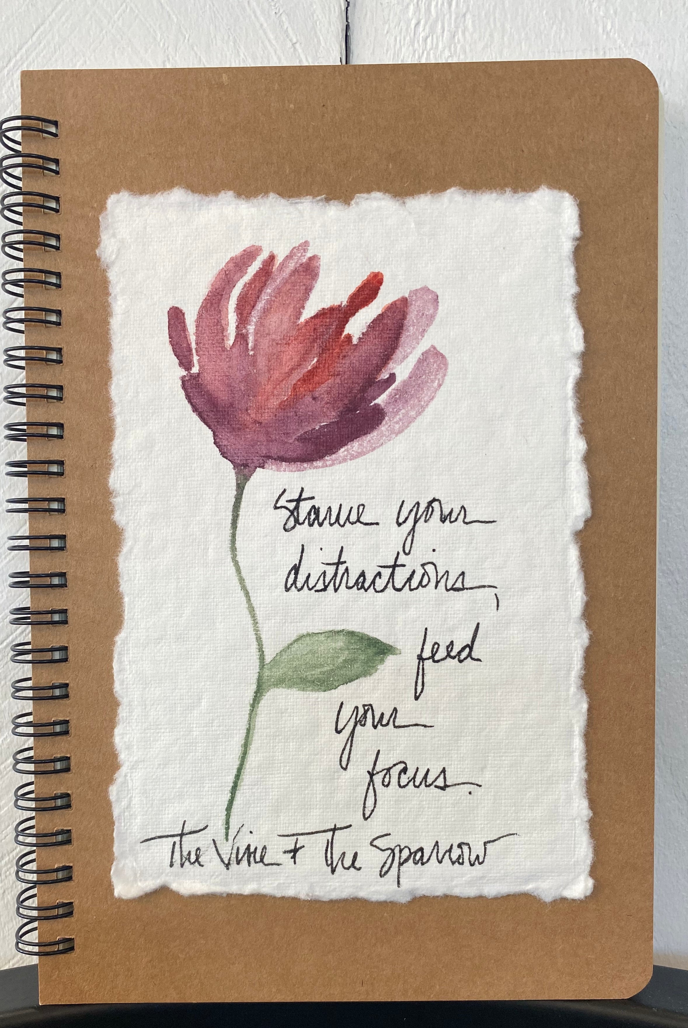 Shop Hand-Painted Watercolor Journal | Spiral Notebook-Feed Your Focus at Ruby Joy Boutique, a Women's Clothing Store in Pickerington, Ohio