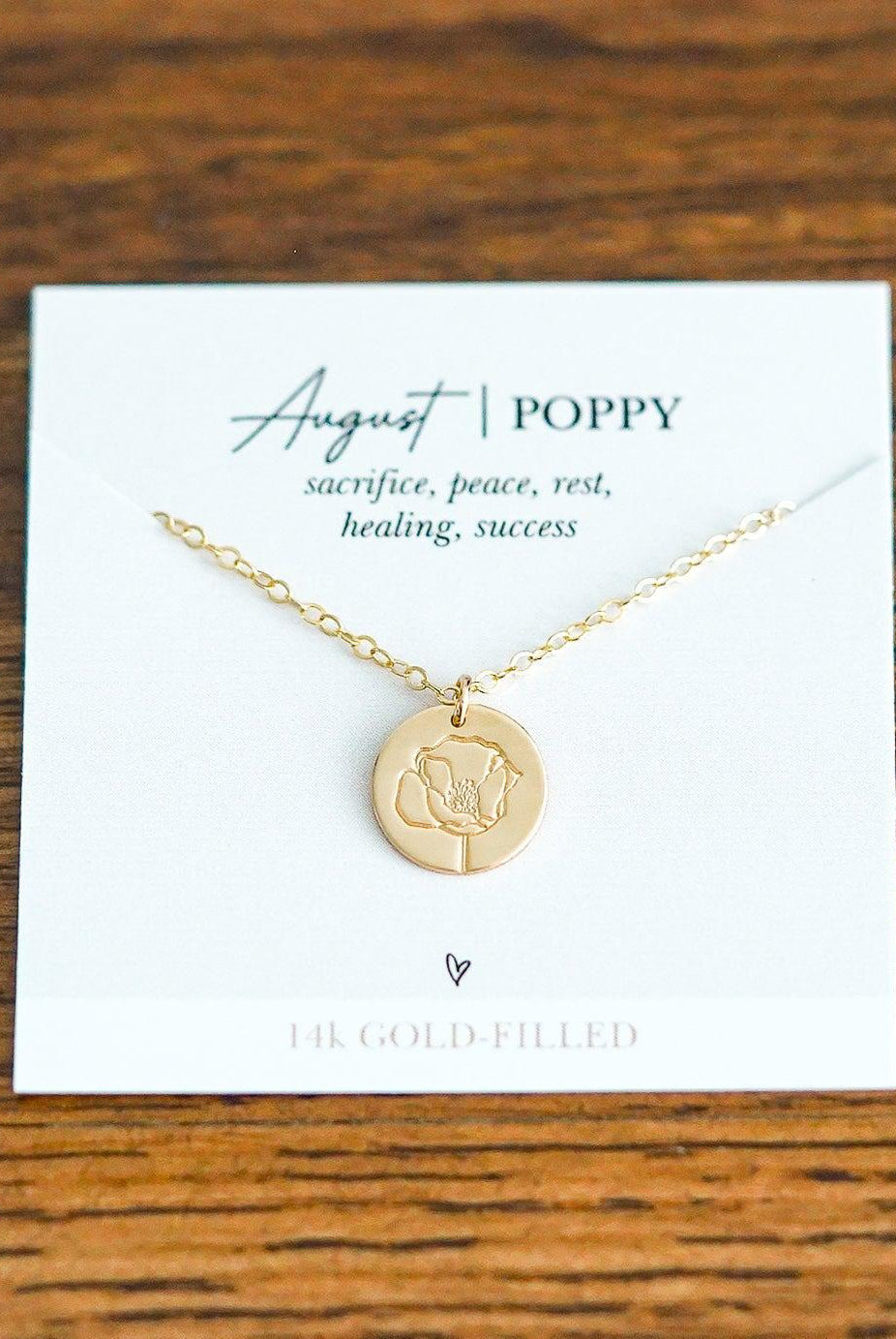 Shop Hand Stamped Birth Flower Necklaces-Necklaces at Ruby Joy Boutique, a Women's Clothing Store in Pickerington, Ohio