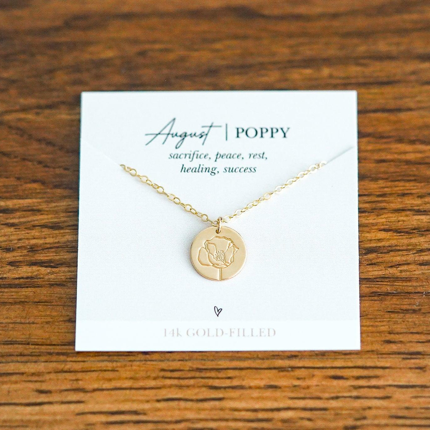 Shop Hand Stamped Birth Flower Necklaces-Necklaces at Ruby Joy Boutique, a Women's Clothing Store in Pickerington, Ohio