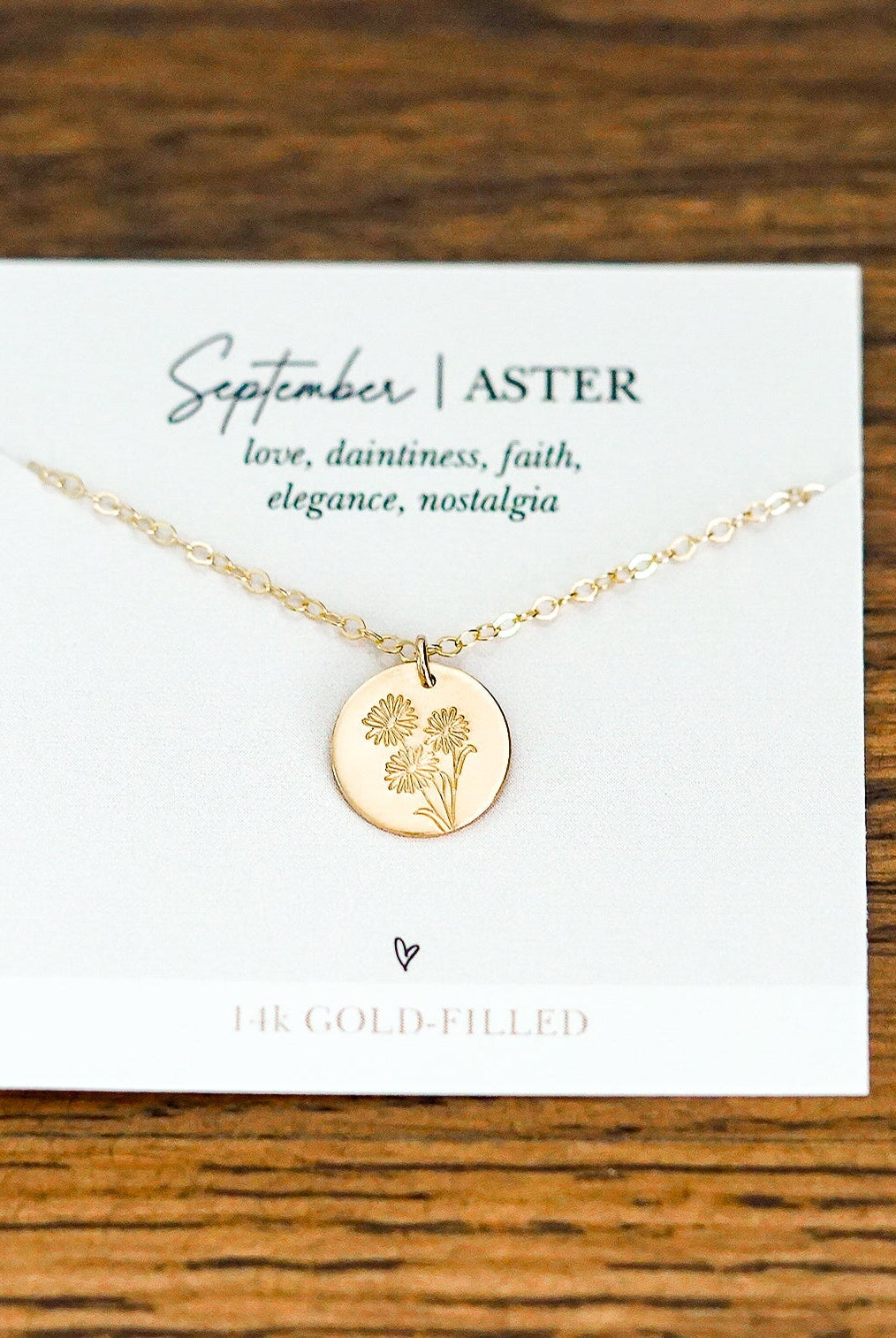 Shop Hand Stamped Birth Flower Necklaces-Necklaces at Ruby Joy Boutique, a Women's Clothing Store in Pickerington, Ohio