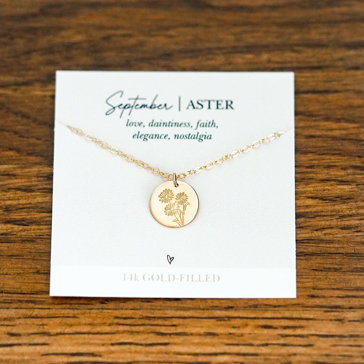 Shop Hand Stamped Birth Flower Necklaces-Necklaces at Ruby Joy Boutique, a Women's Clothing Store in Pickerington, Ohio