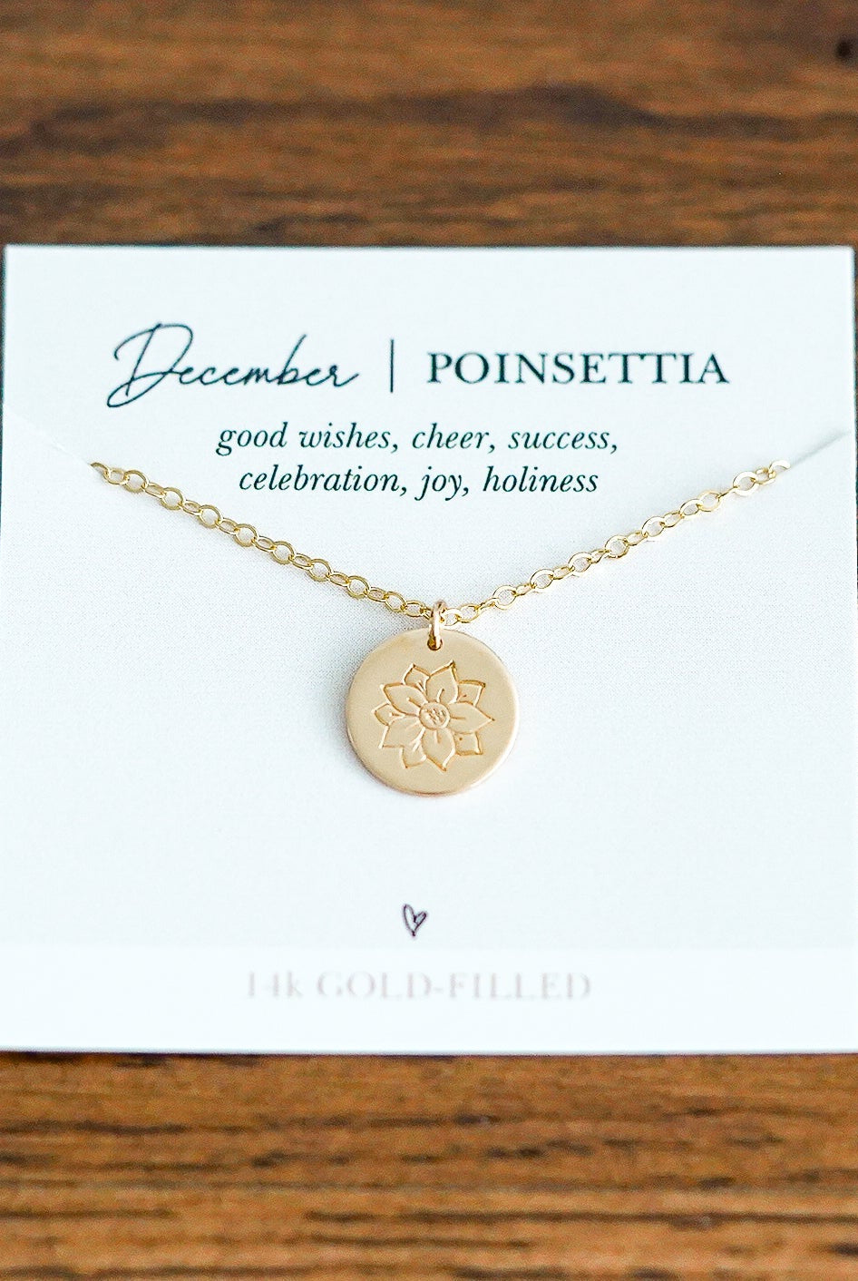 Shop Hand Stamped Birth Flower Necklaces-Necklaces at Ruby Joy Boutique, a Women's Clothing Store in Pickerington, Ohio