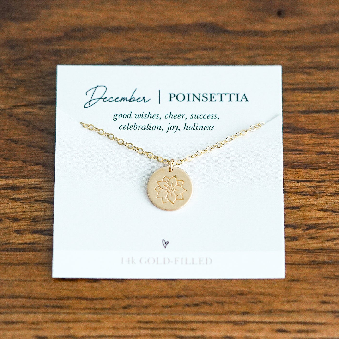 Shop Hand Stamped Birth Flower Necklaces-Necklaces at Ruby Joy Boutique, a Women's Clothing Store in Pickerington, Ohio