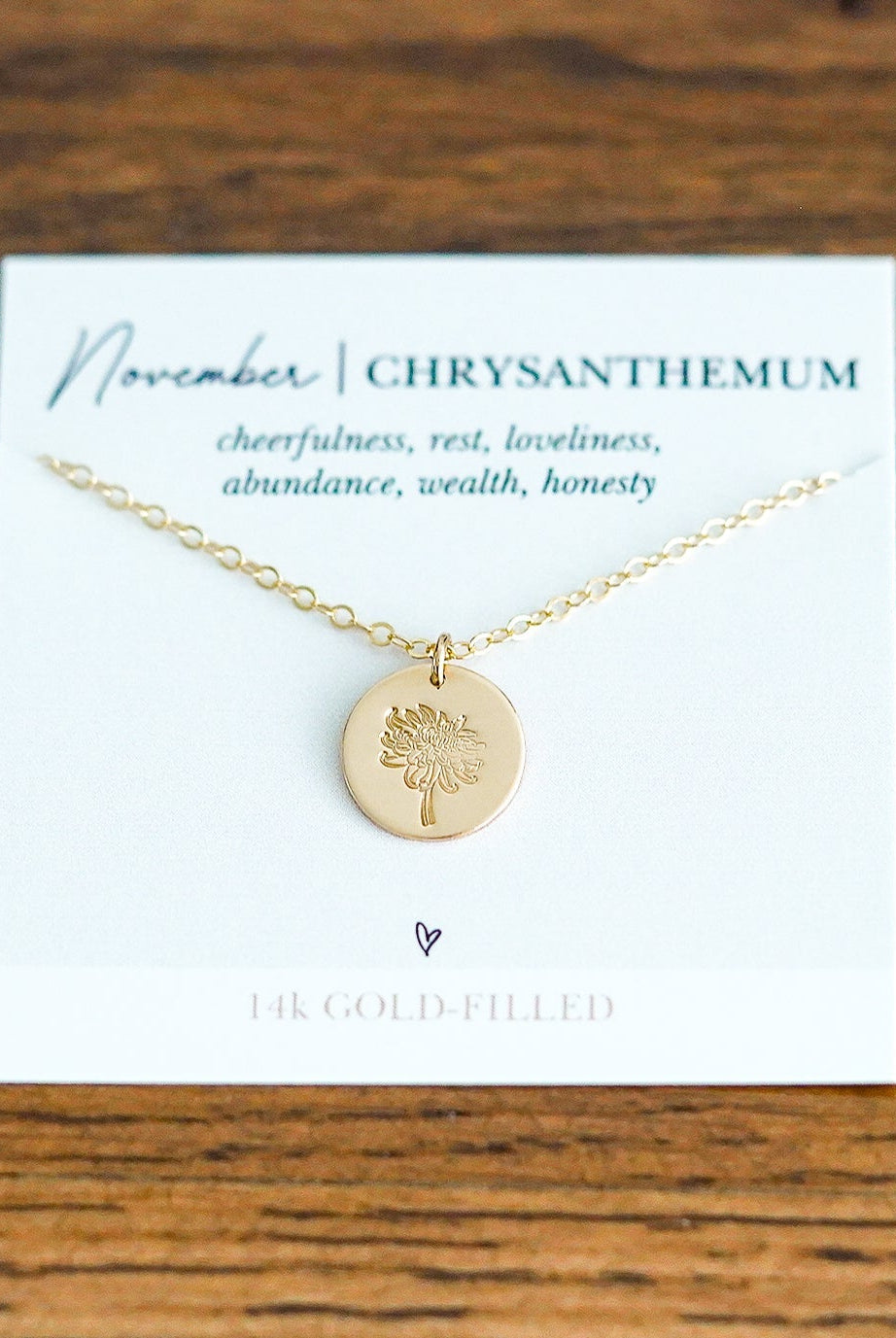 Shop Hand Stamped Birth Flower Necklaces-Necklaces at Ruby Joy Boutique, a Women's Clothing Store in Pickerington, Ohio