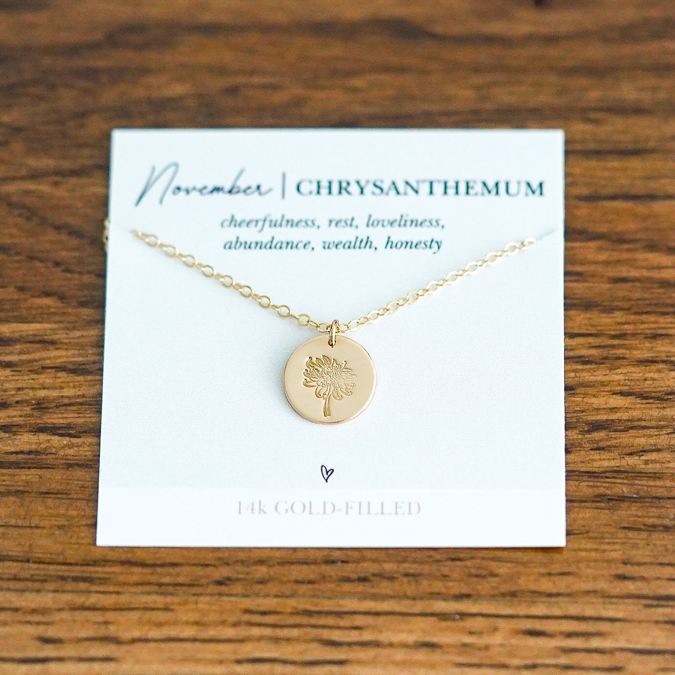 Shop Hand Stamped Birth Flower Necklaces-Necklaces at Ruby Joy Boutique, a Women's Clothing Store in Pickerington, Ohio