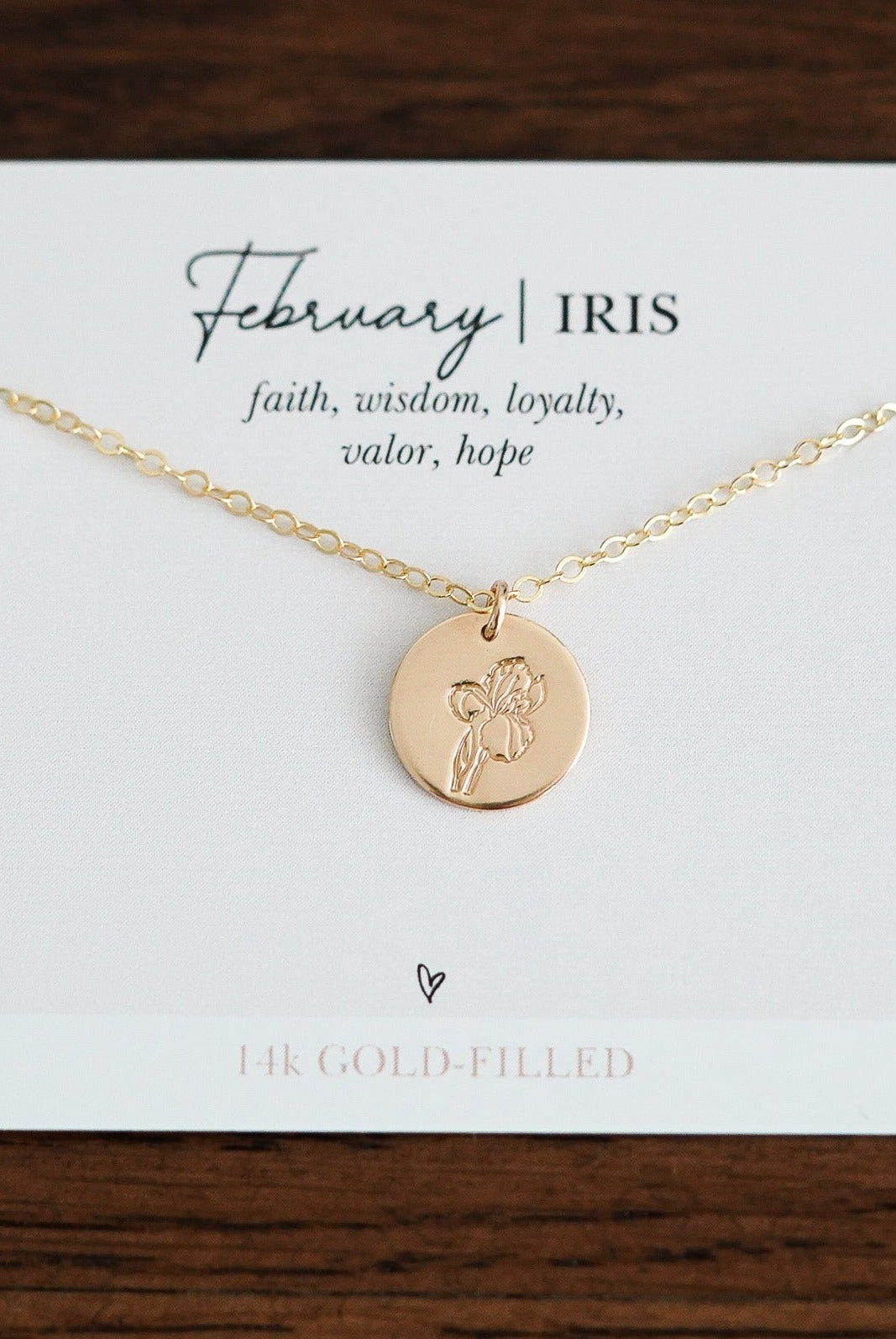 Shop Hand Stamped Birth Flower Necklaces-Necklaces at Ruby Joy Boutique, a Women's Clothing Store in Pickerington, Ohio
