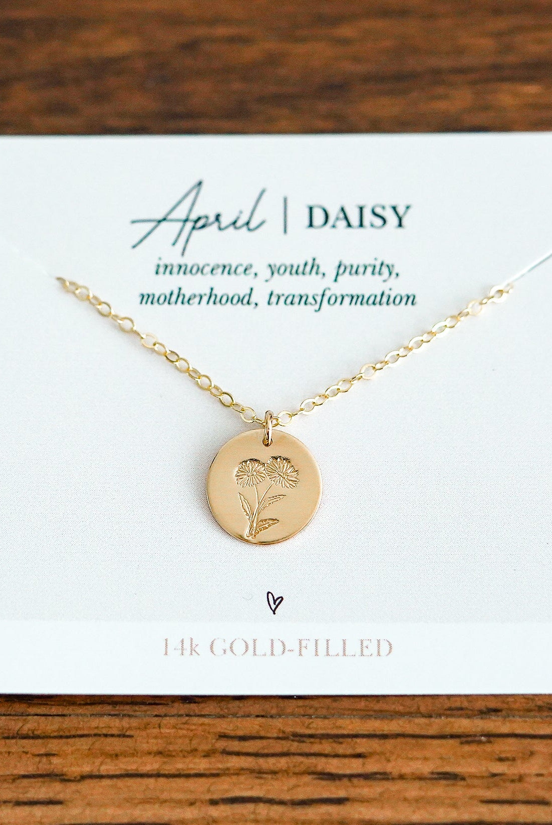 Shop Hand Stamped Birth Flower Necklaces-Necklaces at Ruby Joy Boutique, a Women's Clothing Store in Pickerington, Ohio