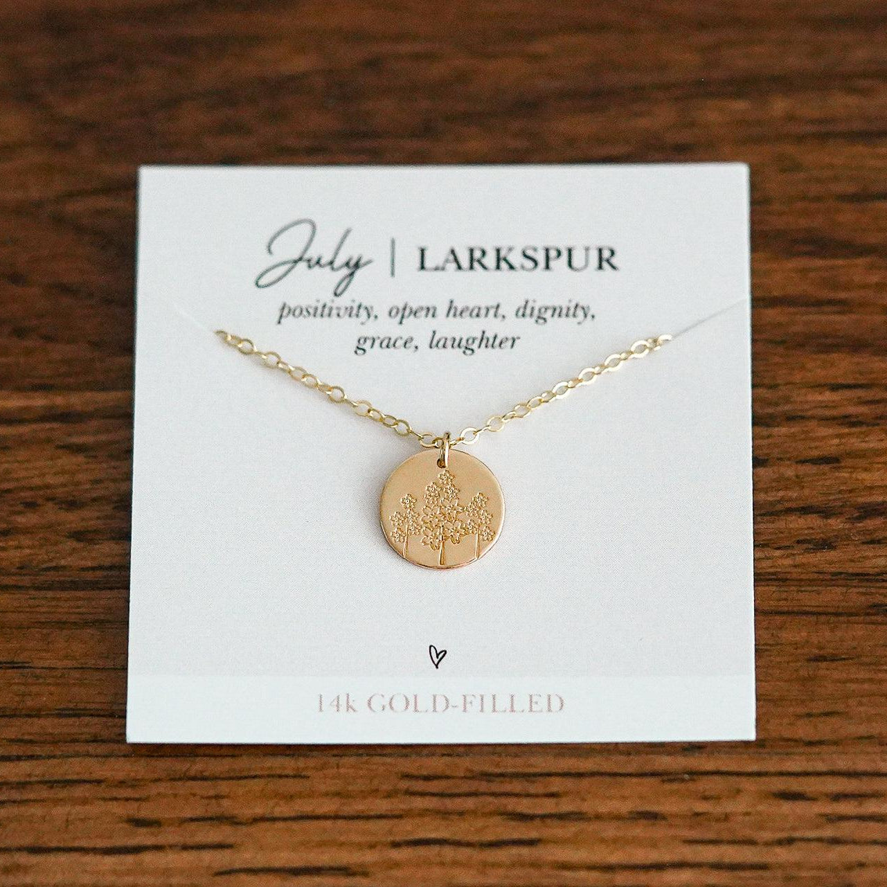 Shop Hand Stamped Birth Flower Necklaces-Necklaces at Ruby Joy Boutique, a Women's Clothing Store in Pickerington, Ohio