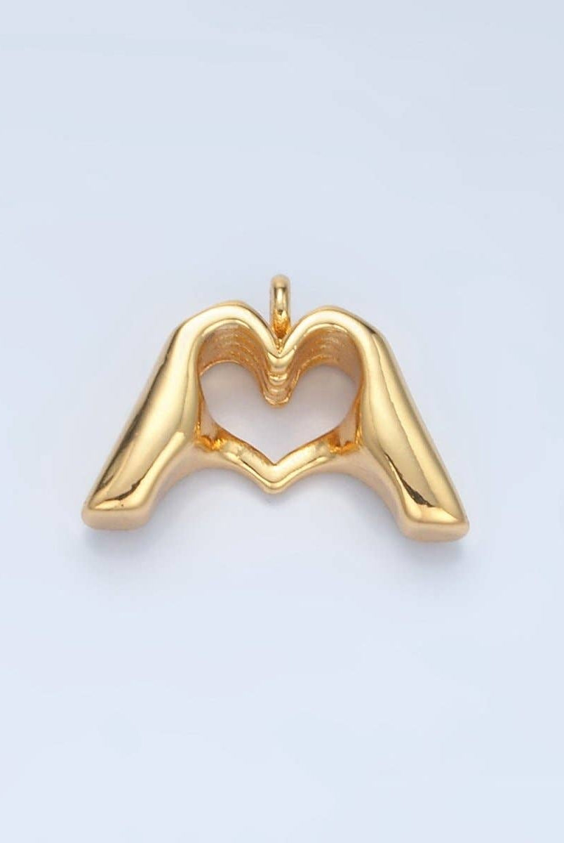 Shop Heart Hands Charm- at Ruby Joy Boutique, a Women's Clothing Store in Pickerington, Ohio