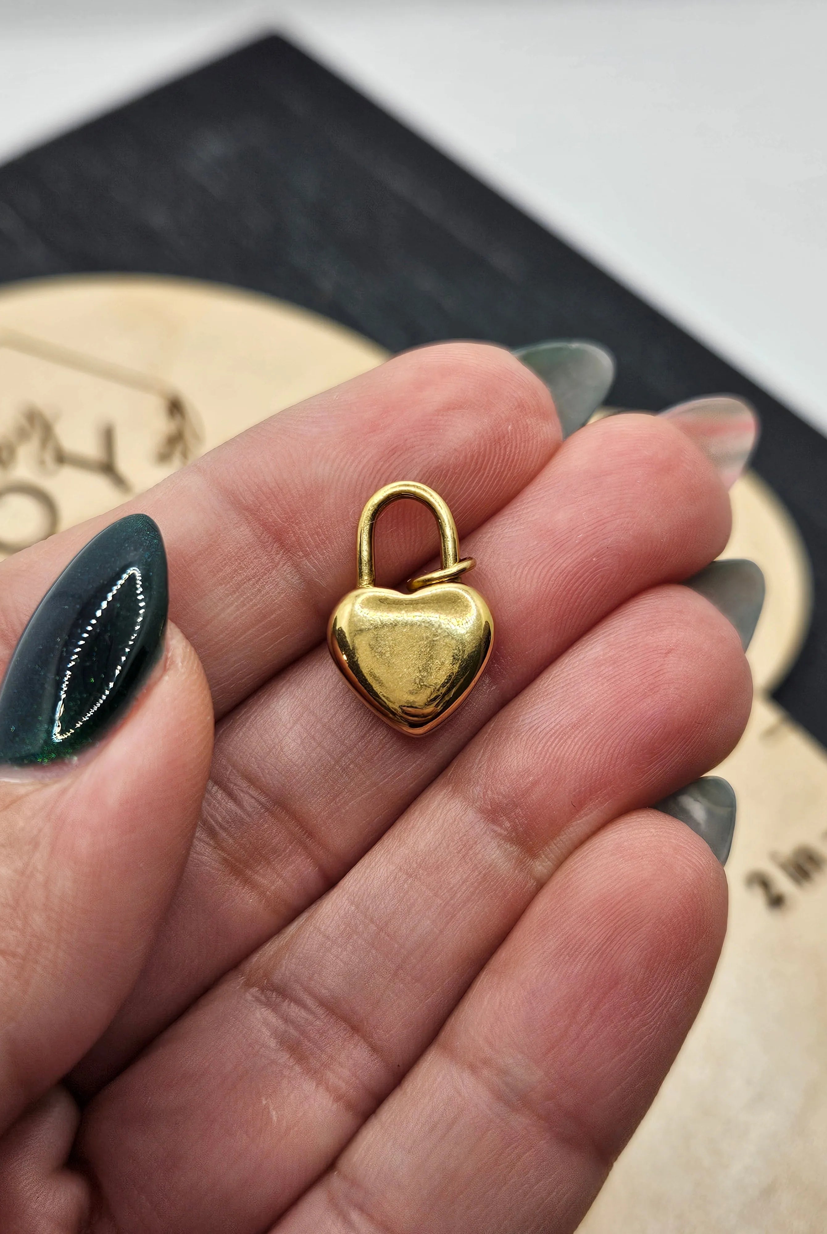 Shop Heart Lock Charm- at Ruby Joy Boutique, a Women's Clothing Store in Pickerington, Ohio