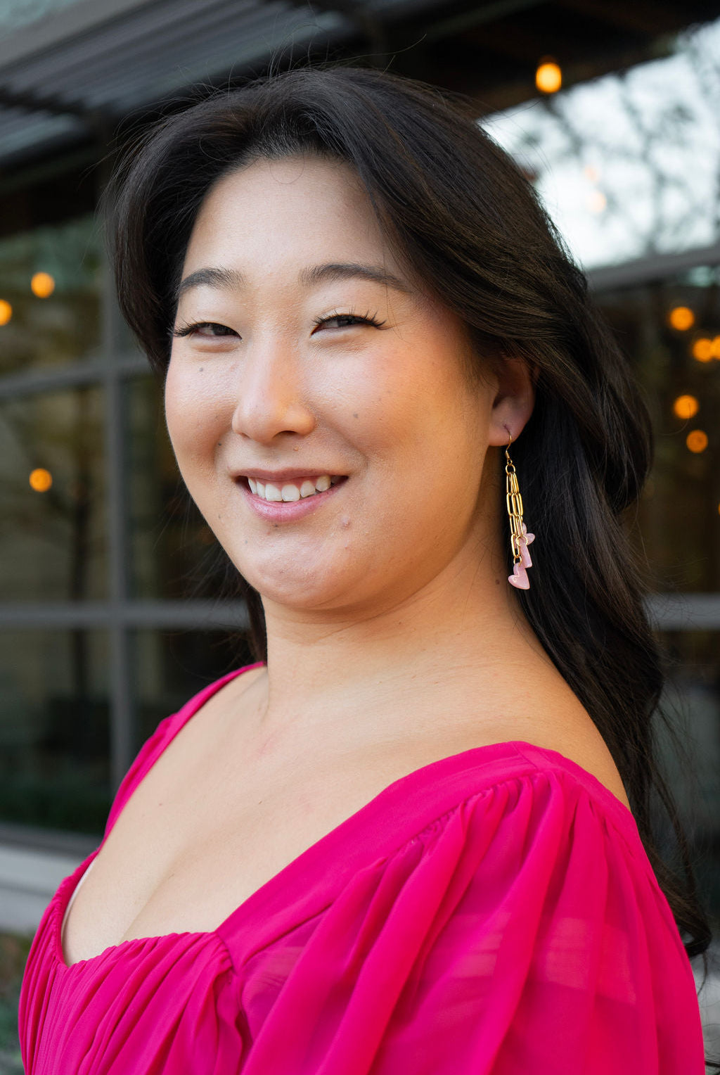 Shop Heartstring Earrings - Pink- at Ruby Joy Boutique, a Women's Clothing Store in Pickerington, Ohio