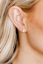 Shop Heidi Pearl Bow Screwback Stud Earrings- at Ruby Joy Boutique, a Women's Clothing Store in Pickerington, Ohio