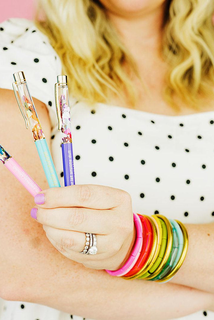 Shop "Hello Sunshine" Confetti Pen-Pens at Ruby Joy Boutique, a Women's Clothing Store in Pickerington, Ohio