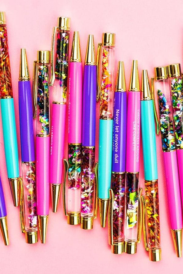 Shop "Hello Sunshine" Confetti Pen-Pens at Ruby Joy Boutique, a Women's Clothing Store in Pickerington, Ohio