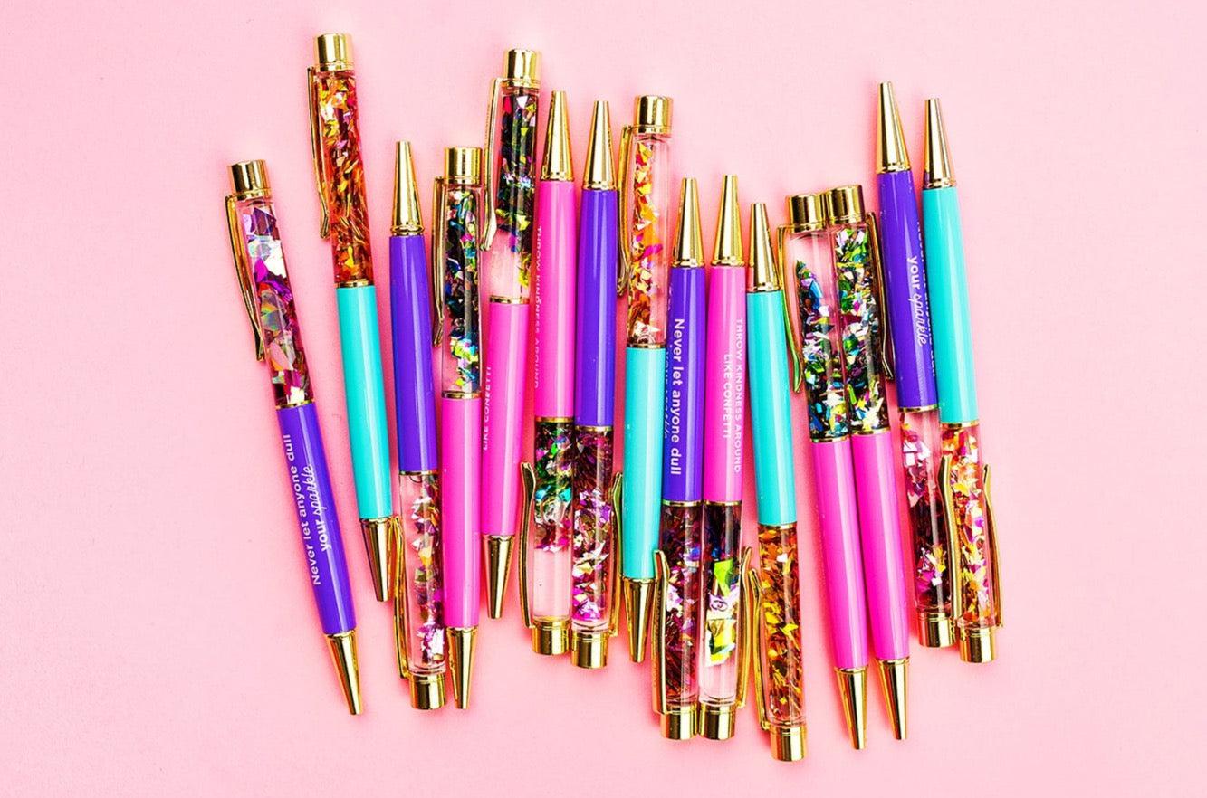 Shop "Hello Sunshine" Confetti Pen-Pens at Ruby Joy Boutique, a Women's Clothing Store in Pickerington, Ohio