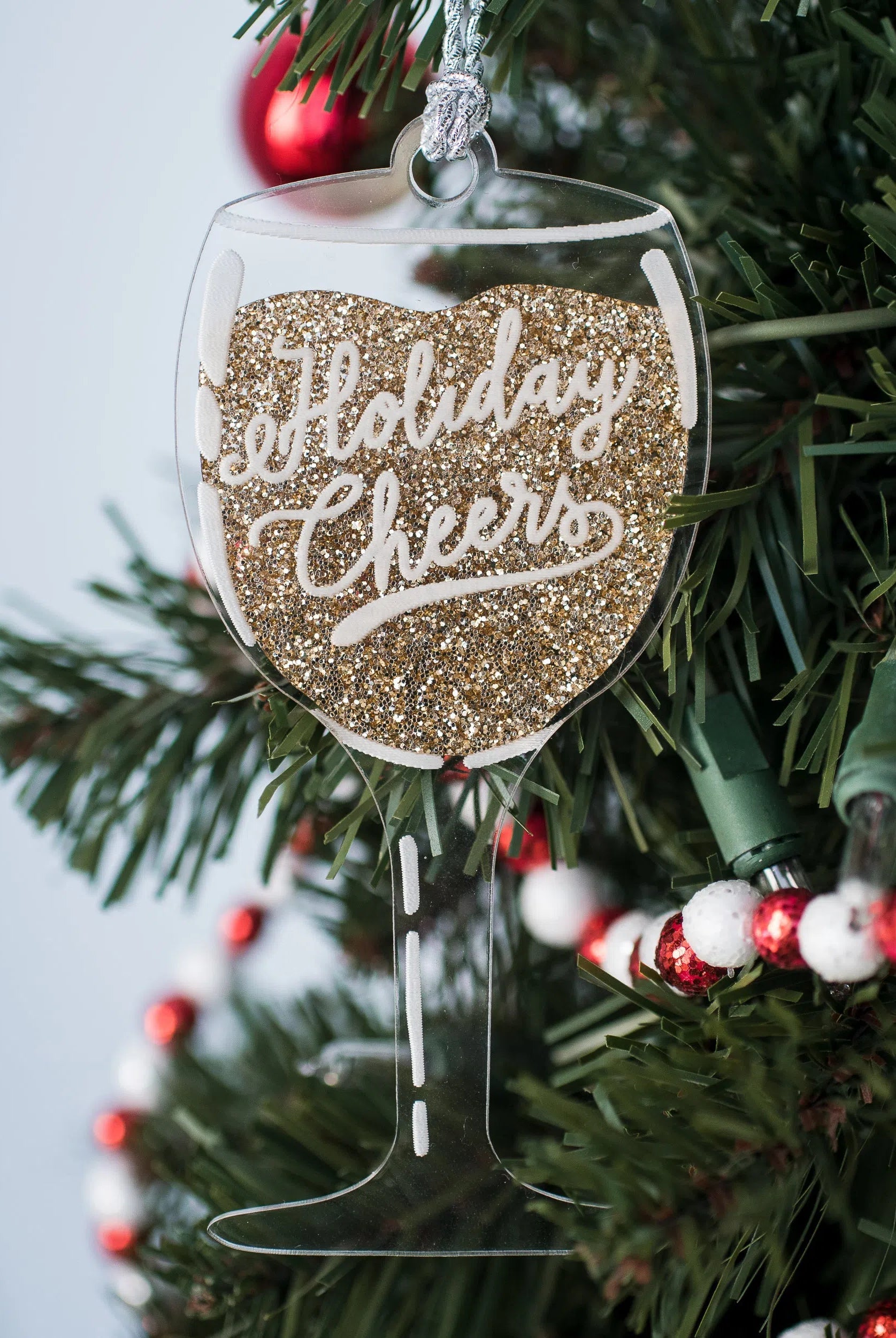 Shop Holiday Cheers Wine Ornament - 3 Varieties-Holiday Ornaments at Ruby Joy Boutique, a Women's Clothing Store in Pickerington, Ohio