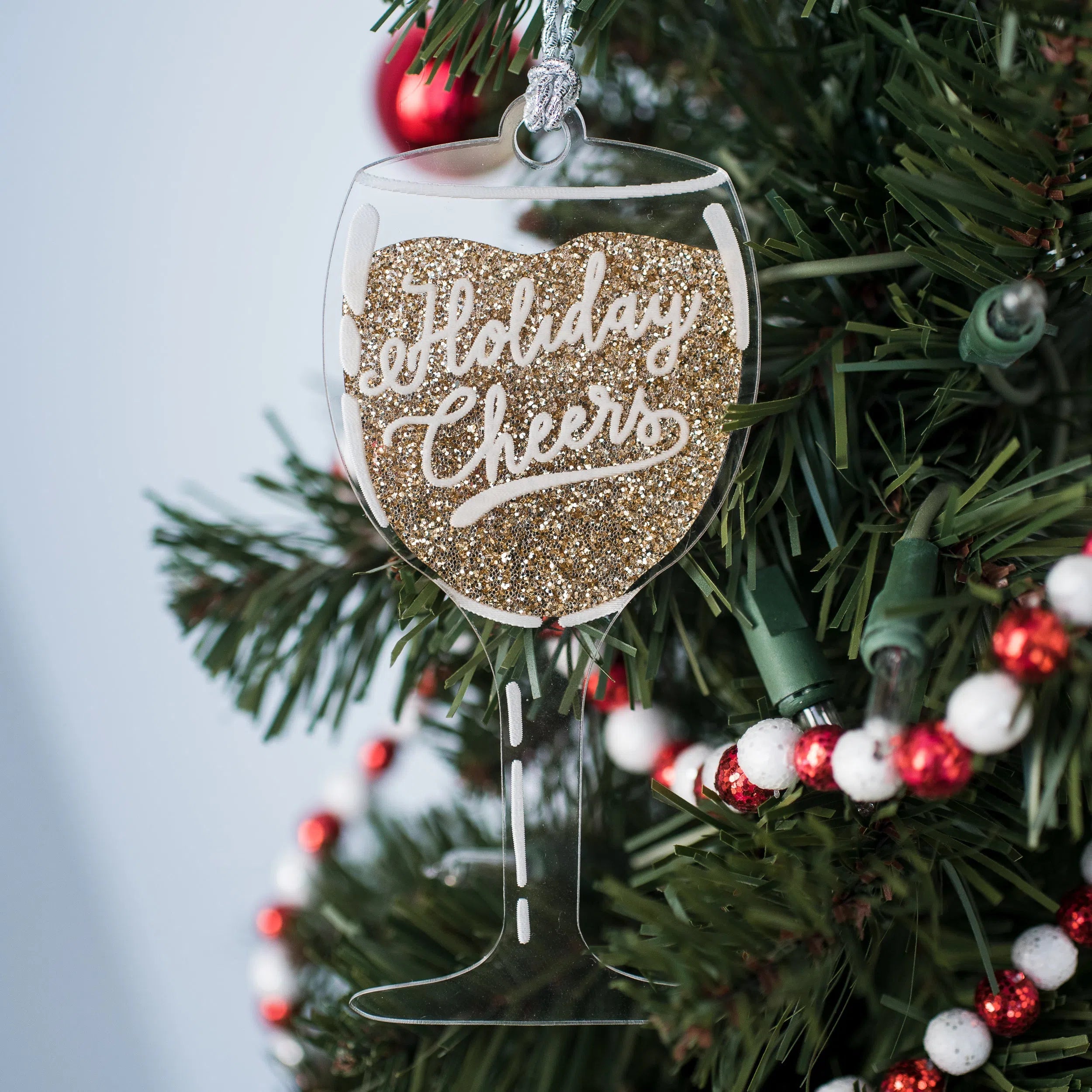 Shop Holiday Cheers Wine Ornament - 3 Varieties-Holiday Ornaments at Ruby Joy Boutique, a Women's Clothing Store in Pickerington, Ohio