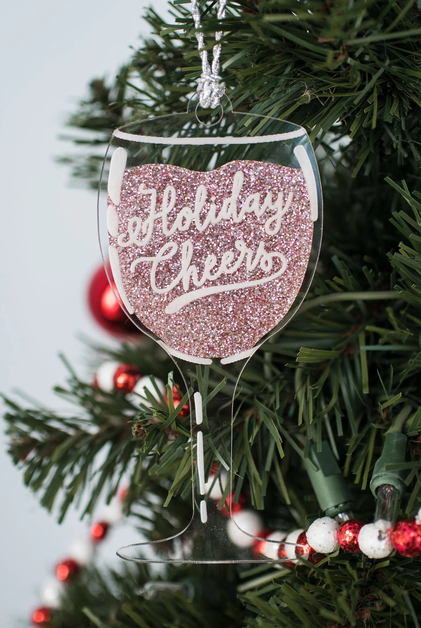 Shop Holiday Cheers Wine Ornament - 3 Varieties-Holiday Ornaments at Ruby Joy Boutique, a Women's Clothing Store in Pickerington, Ohio