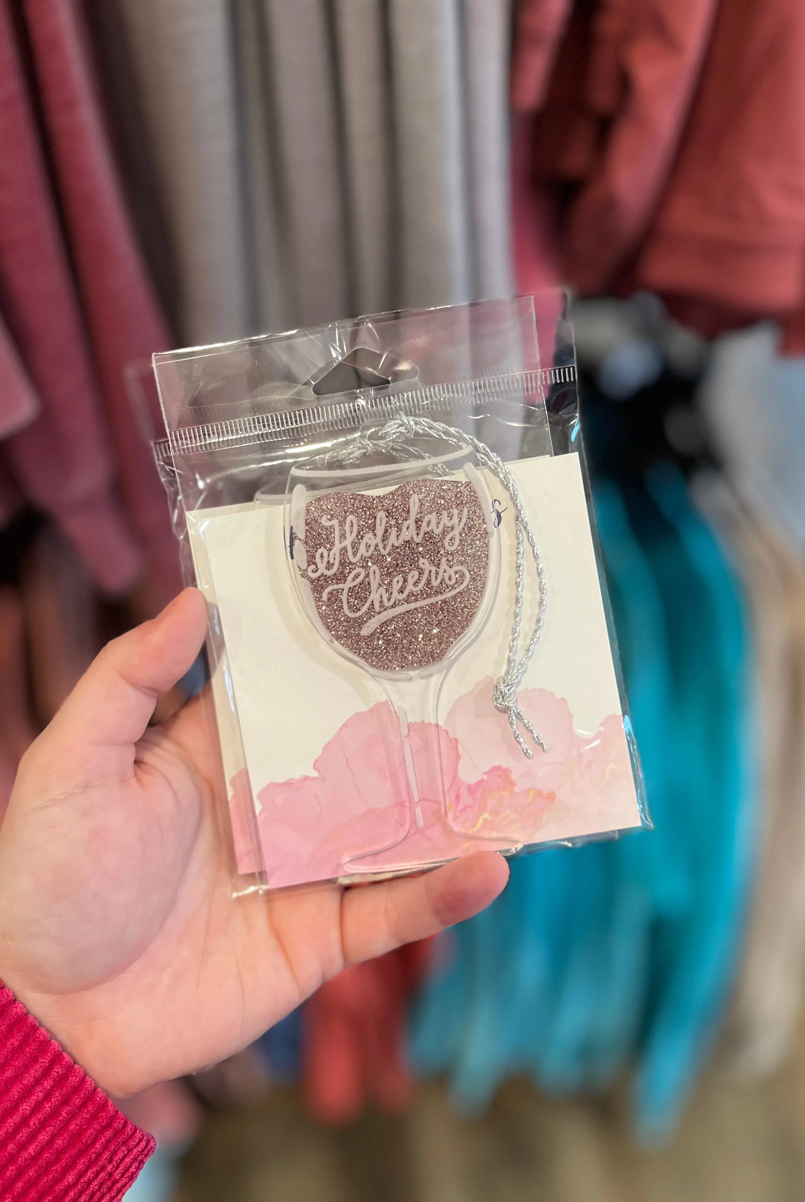 Shop Holiday Cheers Wine Ornament - 3 Varieties-Holiday Ornaments at Ruby Joy Boutique, a Women's Clothing Store in Pickerington, Ohio