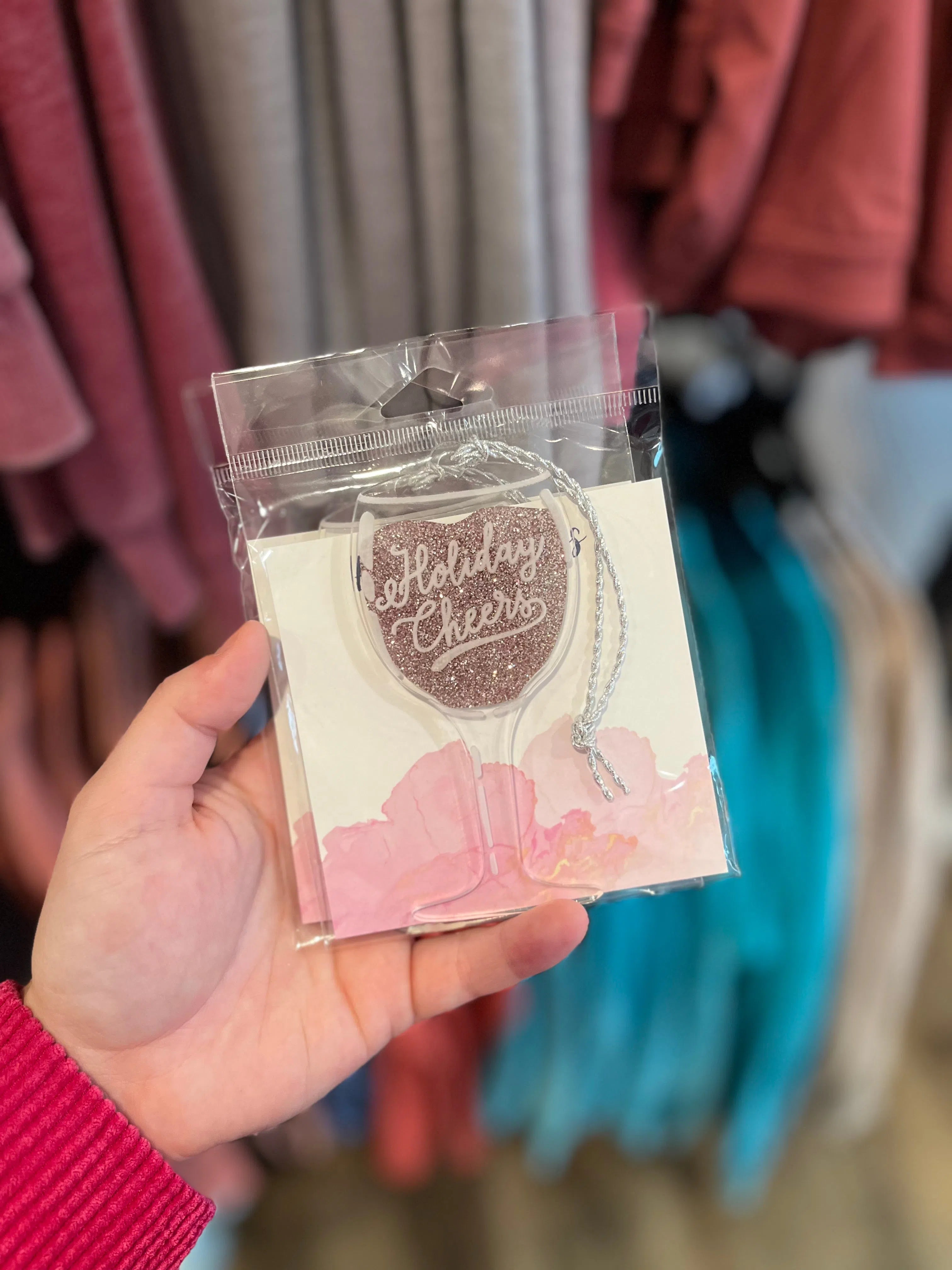 Shop Holiday Cheers Wine Ornament - 3 Varieties-Holiday Ornaments at Ruby Joy Boutique, a Women's Clothing Store in Pickerington, Ohio