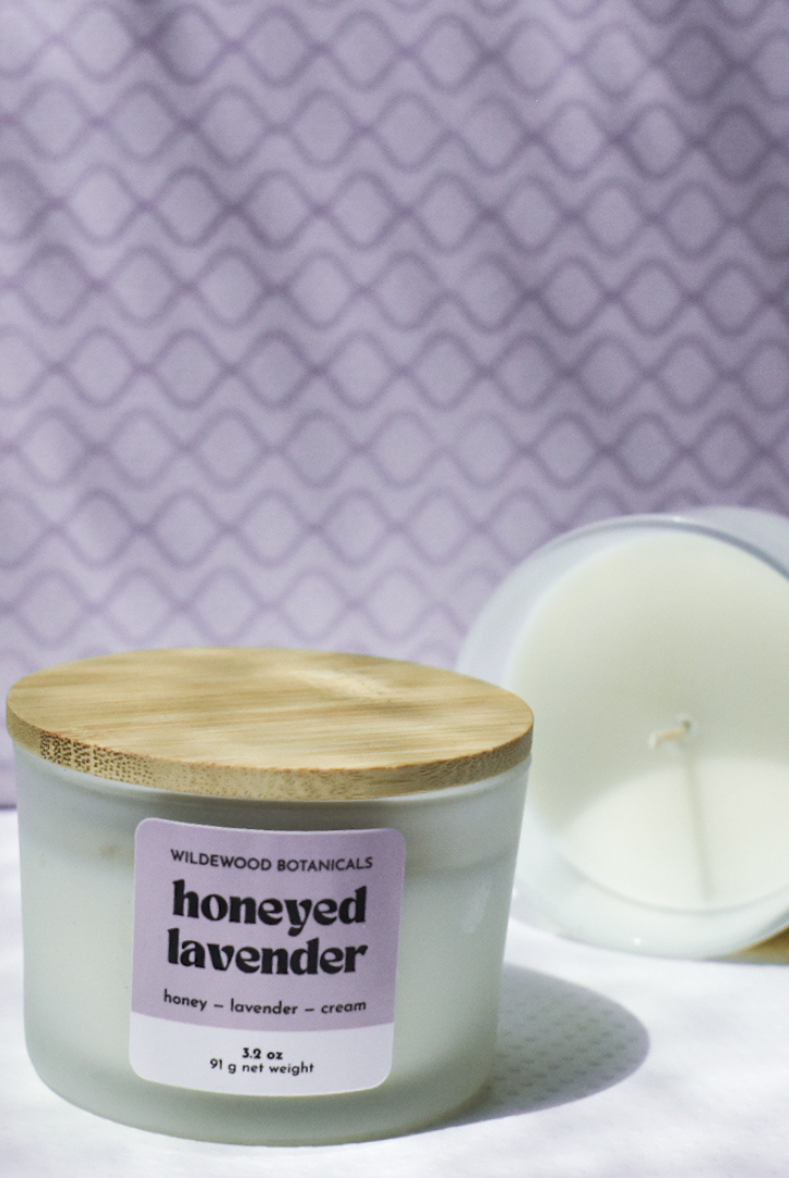 Shop Honeyed Lavender Mini Soy Candle- at Ruby Joy Boutique, a Women's Clothing Store in Pickerington, Ohio