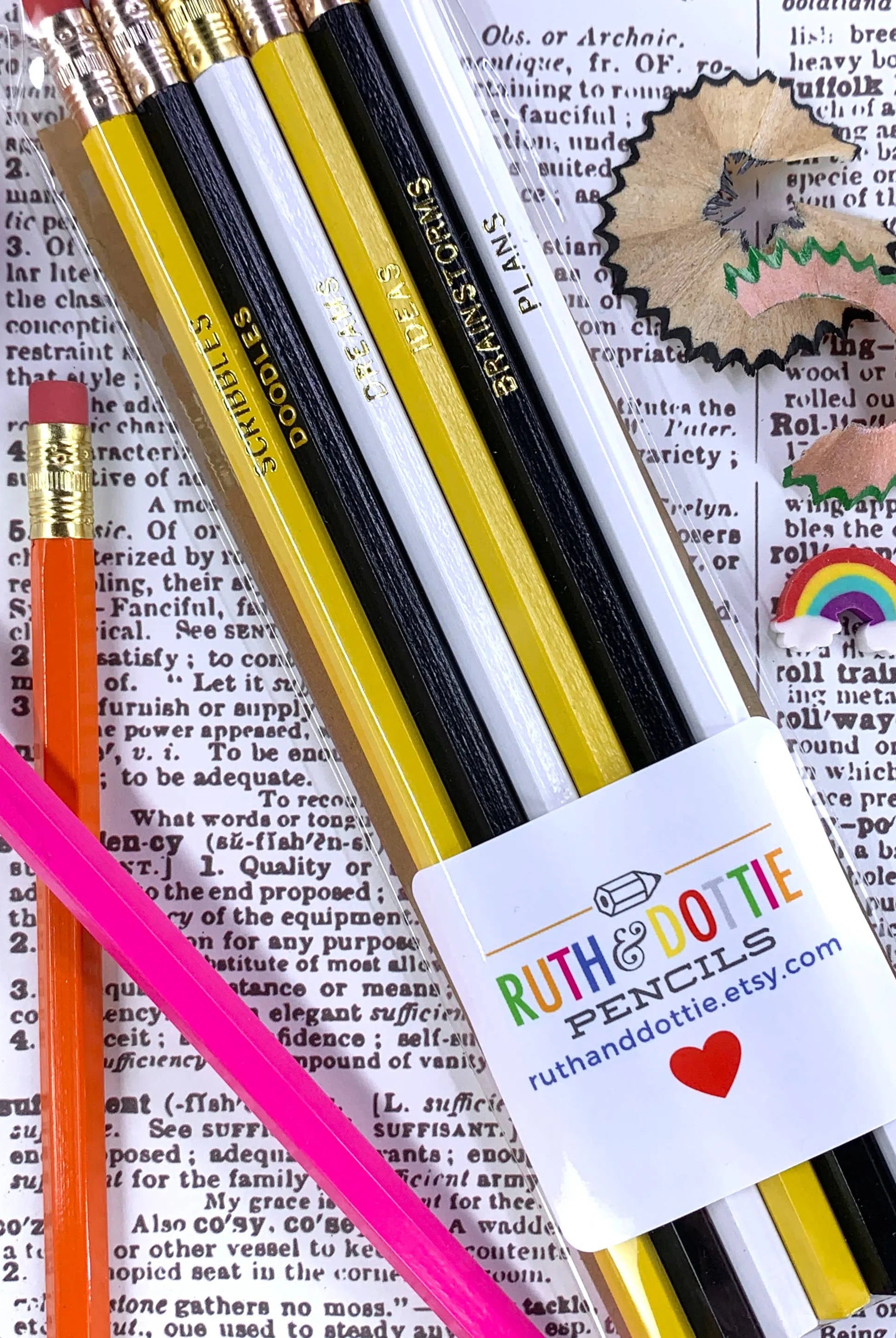 Shop I Love Books Pencils - Set of 6-Pen & Pencil Sets at Ruby Joy Boutique, a Women's Clothing Store in Pickerington, Ohio