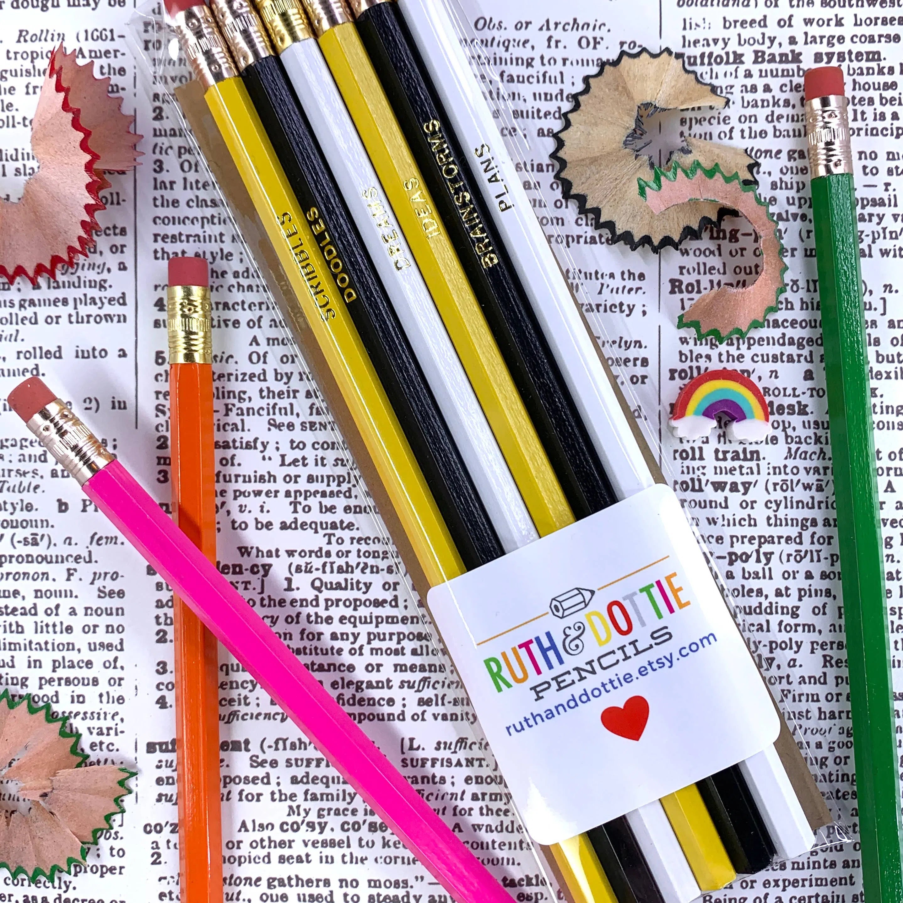 Shop I Love Books Pencils - Set of 6-Pen & Pencil Sets at Ruby Joy Boutique, a Women's Clothing Store in Pickerington, Ohio