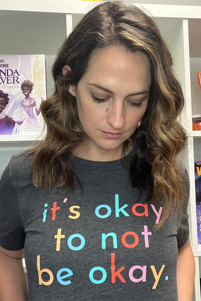 Shop It's Okay Classic Tee | Kind Cotton- at Ruby Joy Boutique, a Women's Clothing Store in Pickerington, Ohio