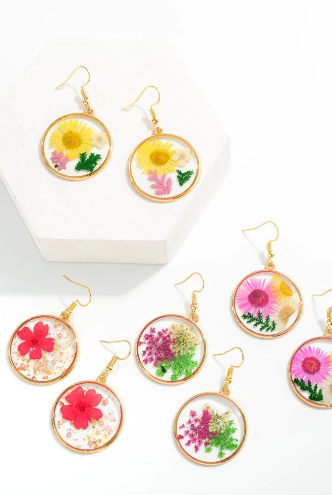 Shop Jasmine Circle Earrings-Earrings at Ruby Joy Boutique, a Women's Clothing Store in Pickerington, Ohio