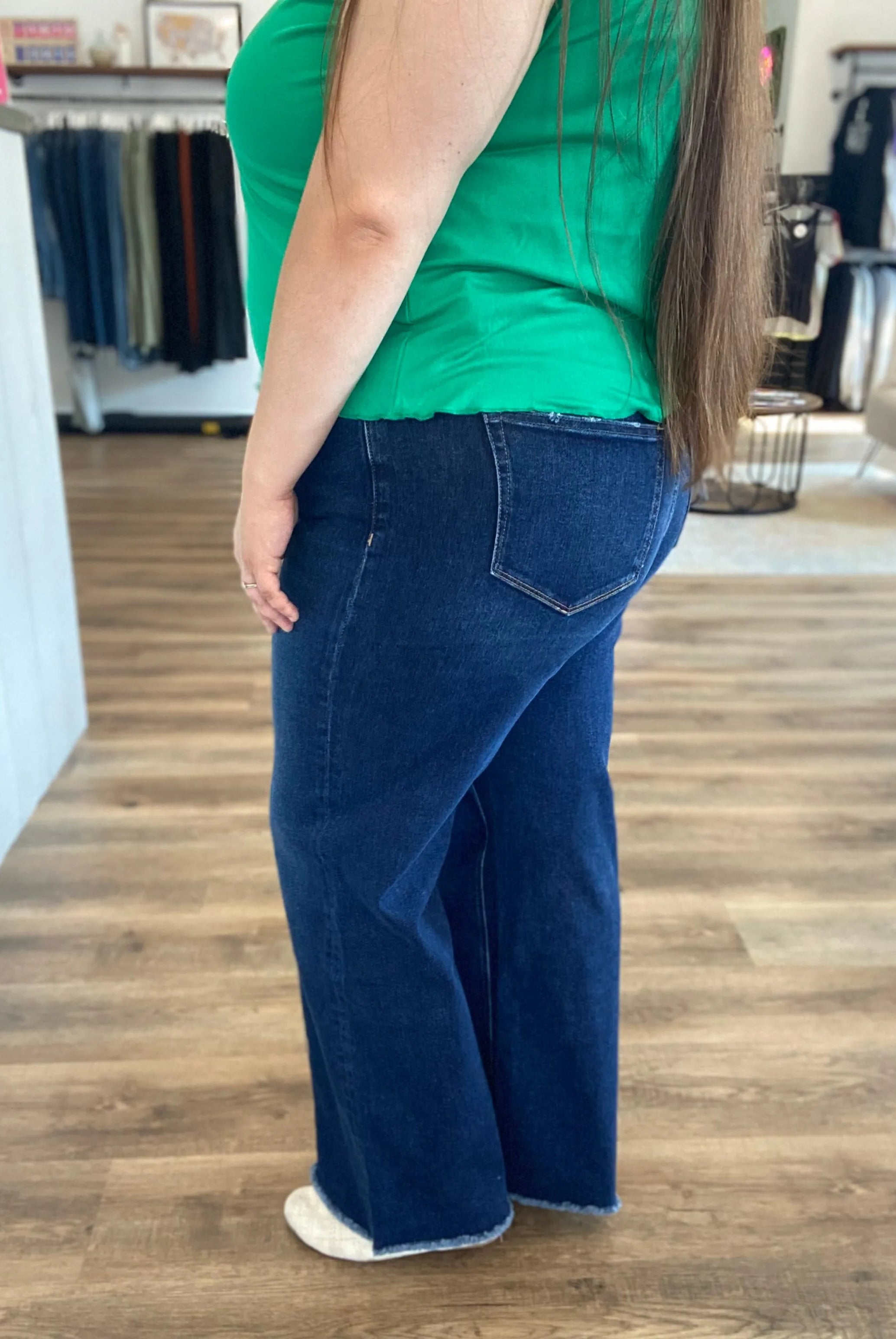 Shop Juna Super High-Rise Wide Leg Jeans | Mica Denim- at Ruby Joy Boutique, a Women's Clothing Store in Pickerington, Ohio