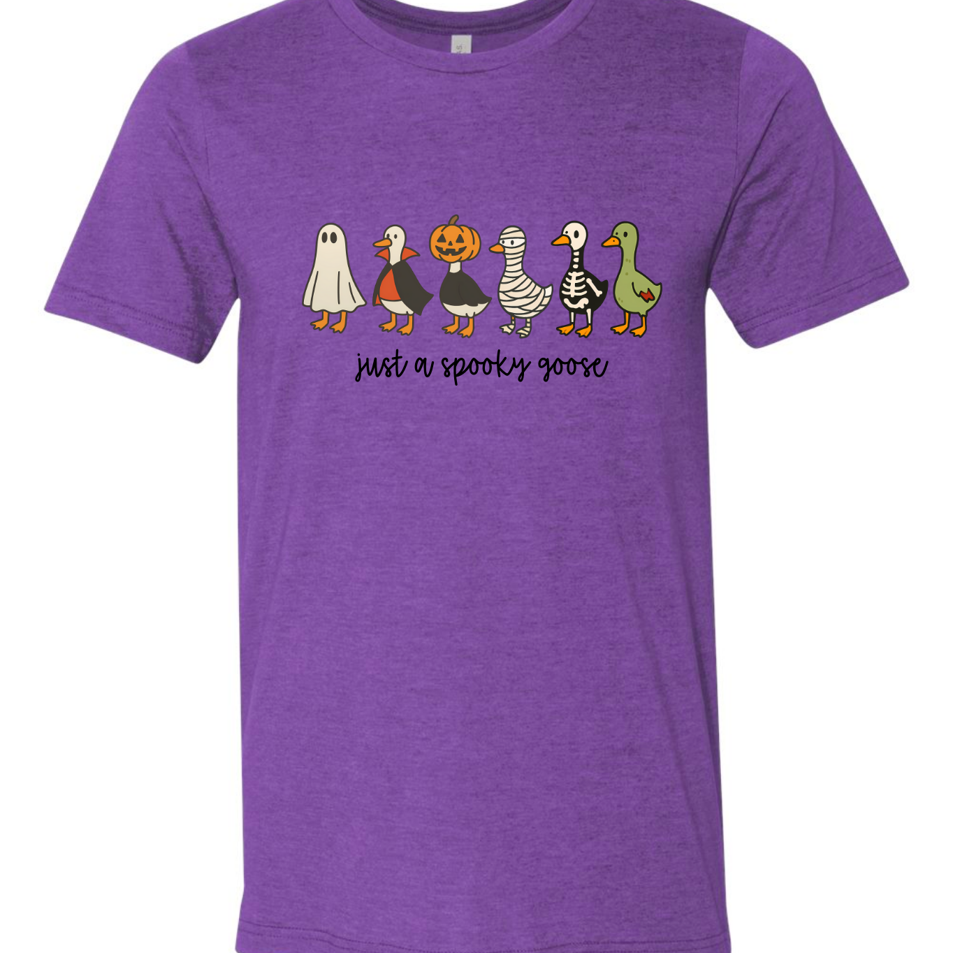 Shop Just a Spooky Goose Halloween Tee-Small at Ruby Joy Boutique, a Women's Clothing Store in Pickerington, Ohio