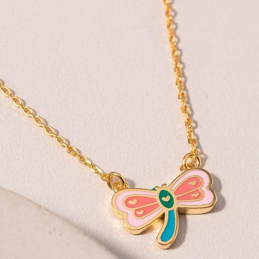 Shop Kids Enamel Charm Necklaces-Necklaces at Ruby Joy Boutique, a Women's Clothing Store in Pickerington, Ohio