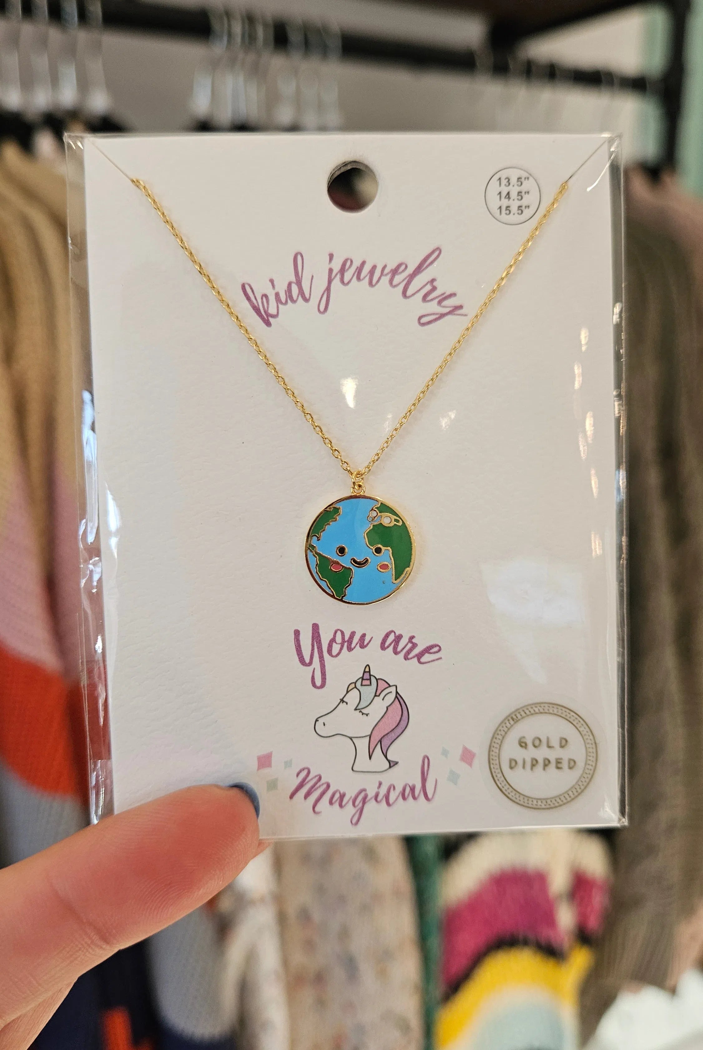Shop Kids Enamel Charm Necklaces-Necklaces at Ruby Joy Boutique, a Women's Clothing Store in Pickerington, Ohio