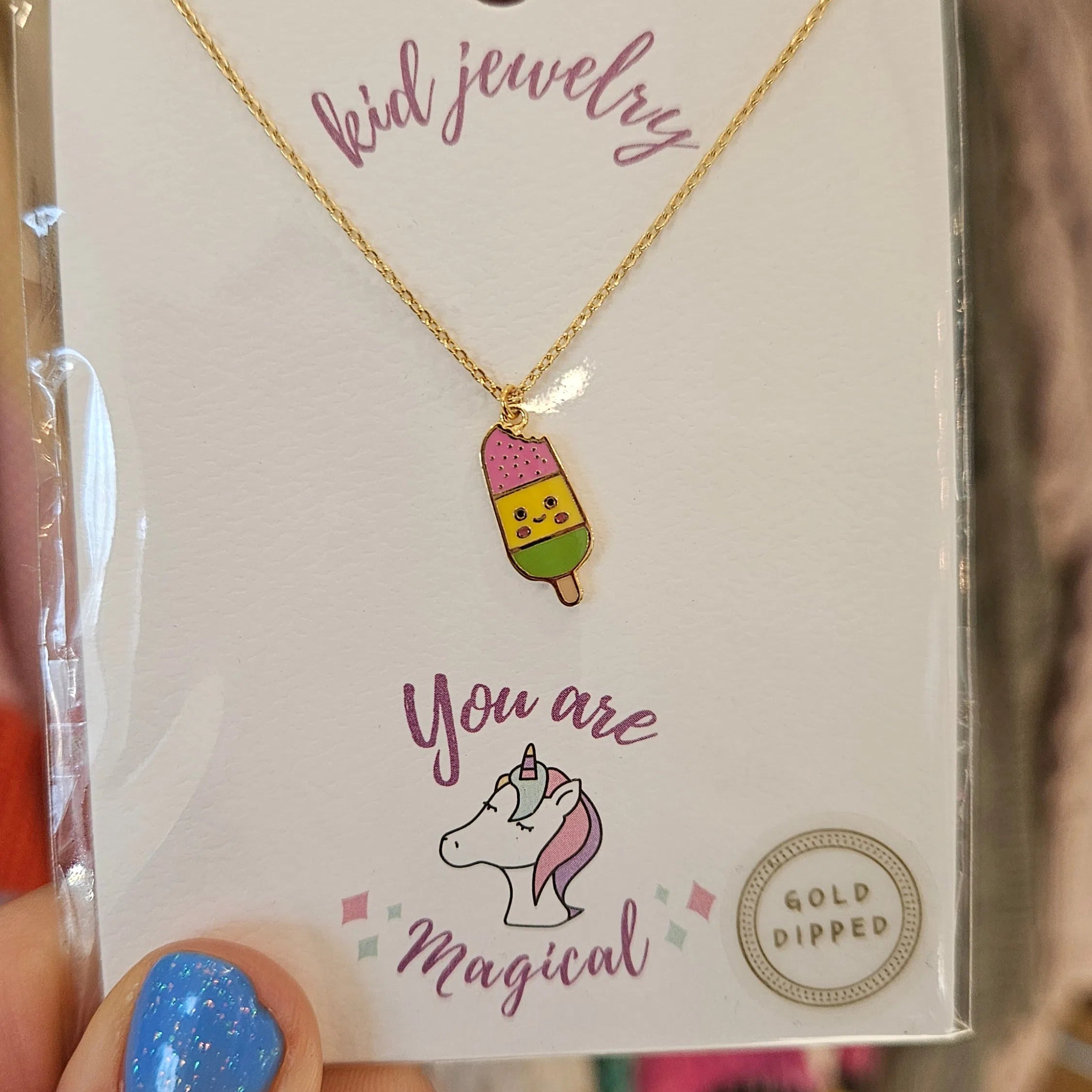 Shop Kids Enamel Charm Necklaces-Necklaces at Ruby Joy Boutique, a Women's Clothing Store in Pickerington, Ohio