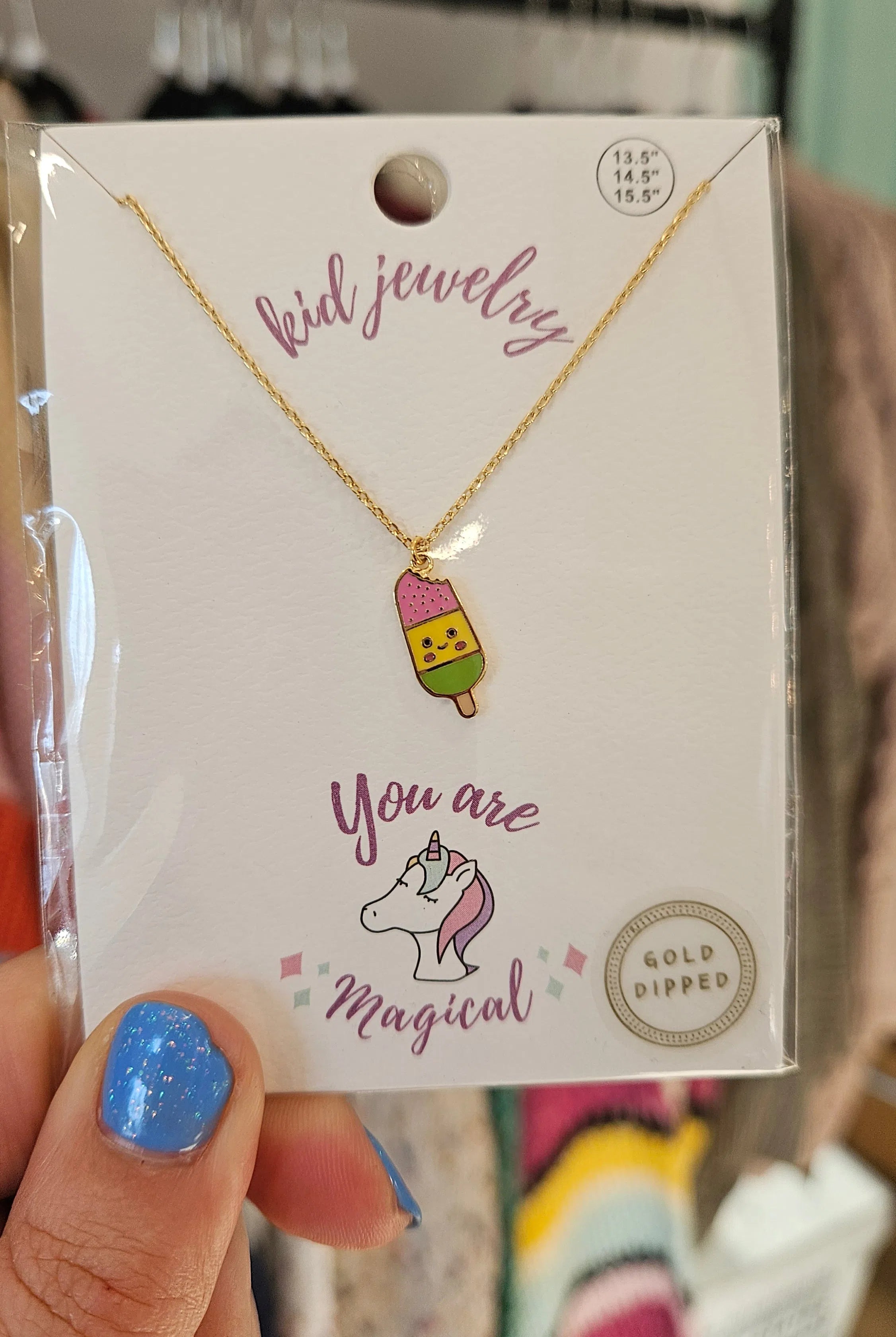 Shop Kids Enamel Charm Necklaces-Necklaces at Ruby Joy Boutique, a Women's Clothing Store in Pickerington, Ohio