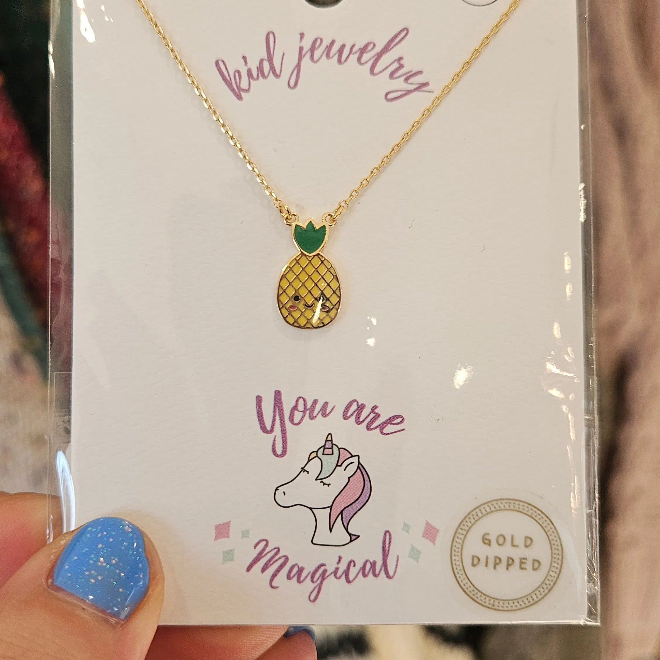 Shop Kids Enamel Charm Necklaces-Necklaces at Ruby Joy Boutique, a Women's Clothing Store in Pickerington, Ohio