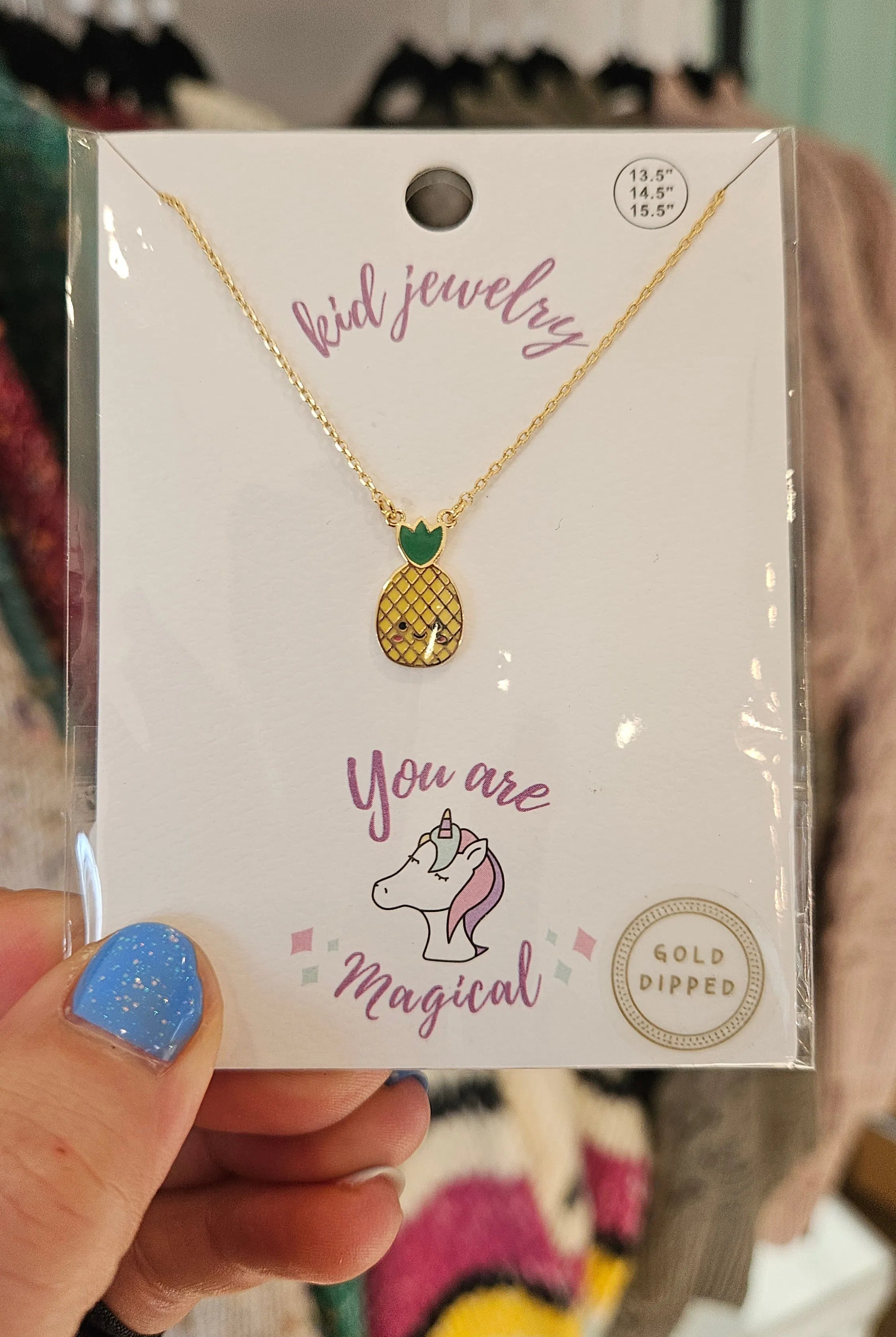 Shop Kids Enamel Charm Necklaces-Necklaces at Ruby Joy Boutique, a Women's Clothing Store in Pickerington, Ohio