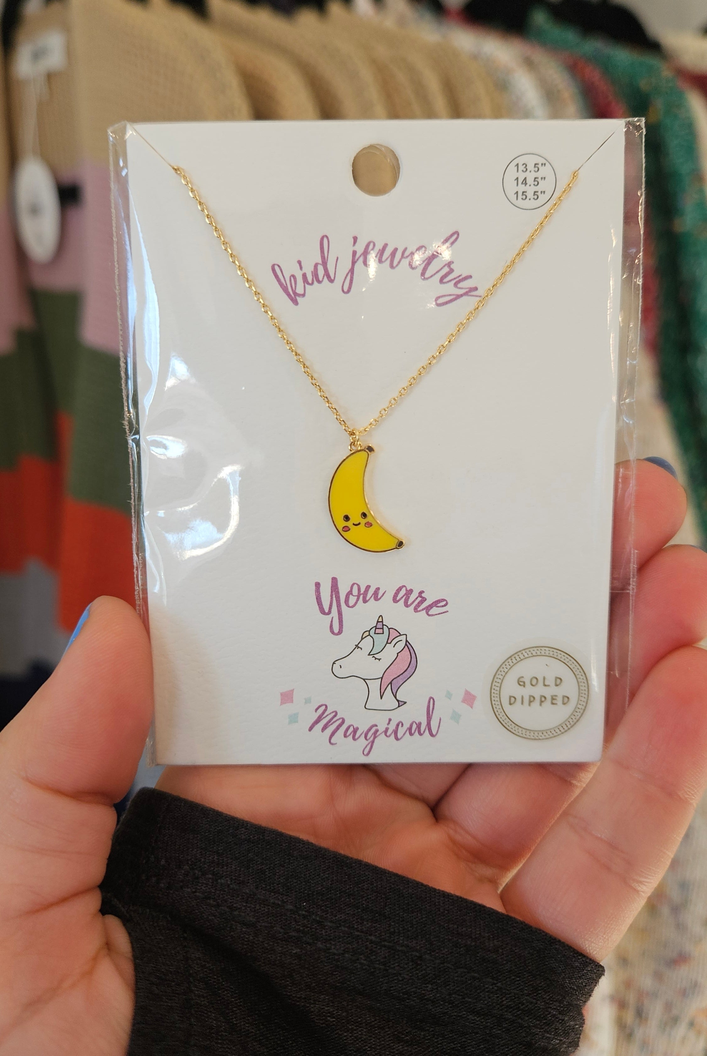 Shop Kids Enamel Charm Necklaces-Necklaces at Ruby Joy Boutique, a Women's Clothing Store in Pickerington, Ohio