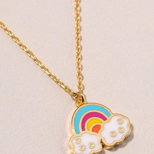 Shop Kids Enamel Charm Necklaces-Necklaces at Ruby Joy Boutique, a Women's Clothing Store in Pickerington, Ohio