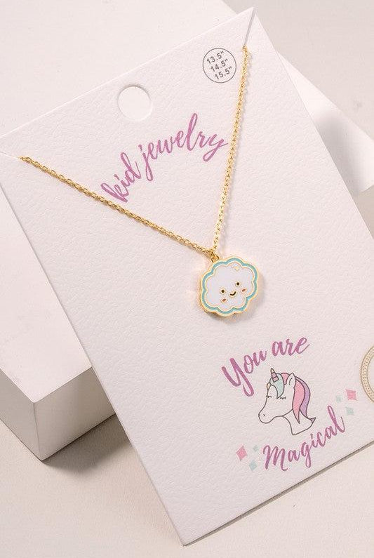 Shop Kids Enamel Charm Necklaces-Necklaces at Ruby Joy Boutique, a Women's Clothing Store in Pickerington, Ohio