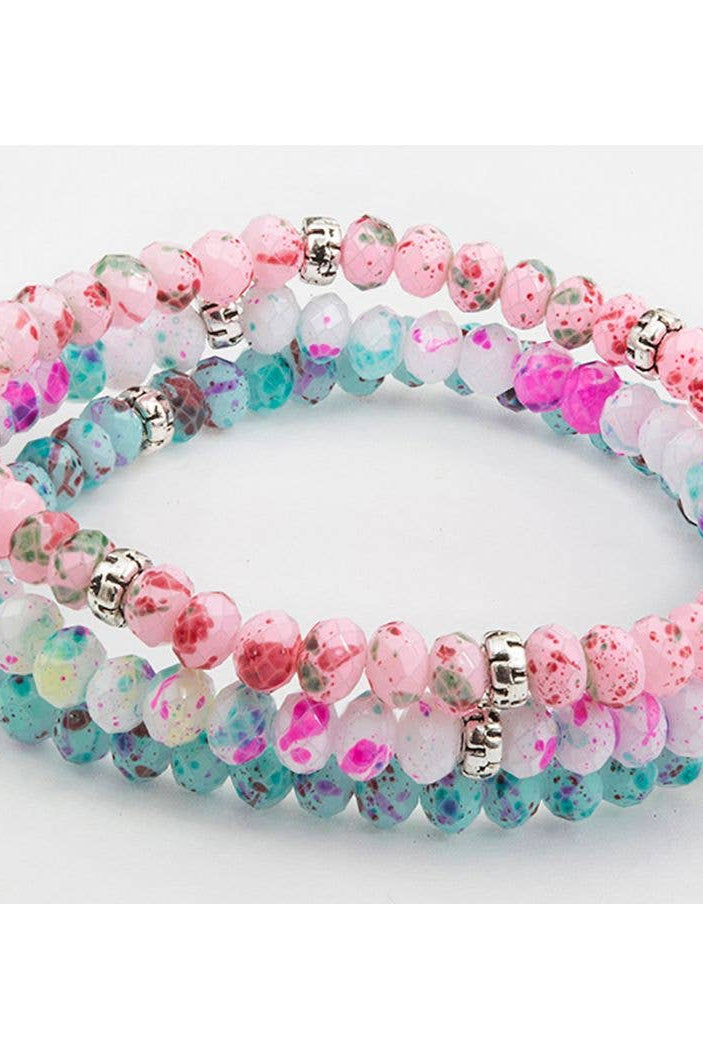 Shop Kids Splash of Sparkle Bracelet Sets-Tie Dye at Ruby Joy Boutique, a Women's Clothing Store in Pickerington, Ohio