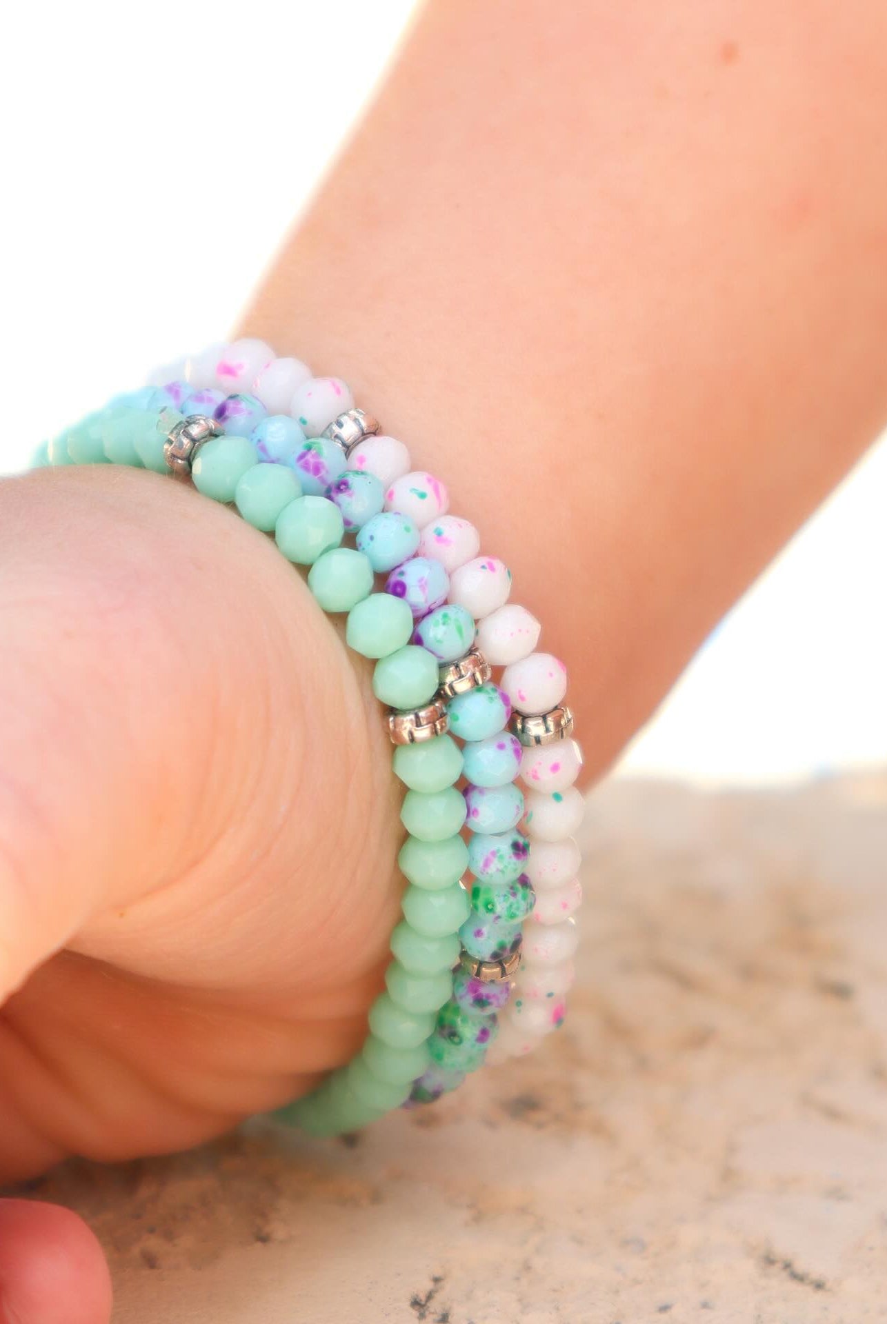 Shop Kids Splash of Sparkle Bracelet Sets- at Ruby Joy Boutique, a Women's Clothing Store in Pickerington, Ohio