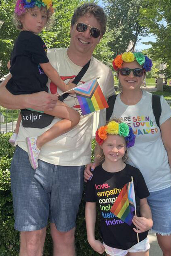 Shop 'Kindness Is' Pride Kids Tee | Kind Cotton- at Ruby Joy Boutique, a Women's Clothing Store in Pickerington, Ohio
