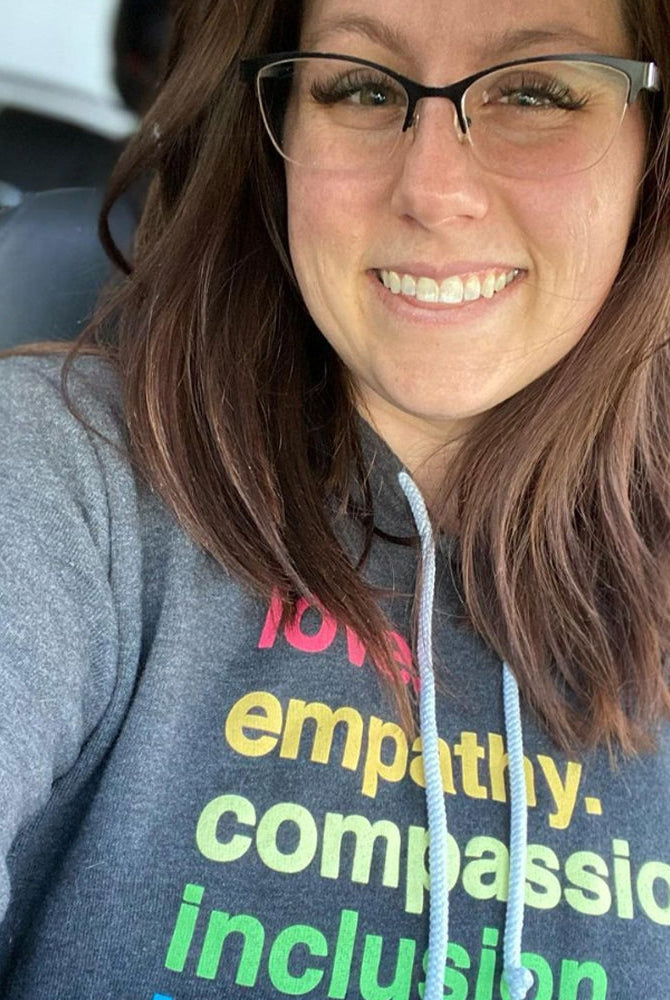 Shop 'Kindness Is' Pride Pullover Fleece | Kind Cotton- at Ruby Joy Boutique, a Women's Clothing Store in Pickerington, Ohio