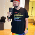 Shop 'Kindness is' Pride Classic Tee | Kind Cotton- at Ruby Joy Boutique, a Women's Clothing Store in Pickerington, Ohio