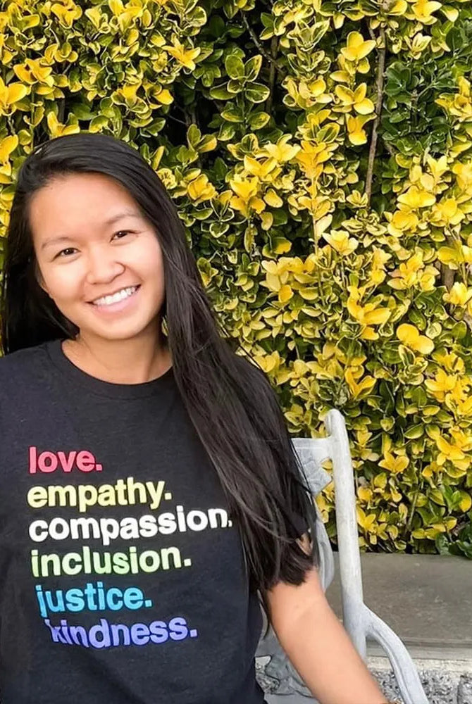 Shop 'Kindness is' Pride Classic Tee | Kind Cotton- at Ruby Joy Boutique, a Women's Clothing Store in Pickerington, Ohio