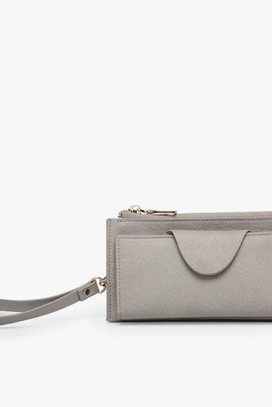 Shop Kyla Vegan RFID Wallet-Gray at Ruby Joy Boutique, a Women's Clothing Store in Pickerington, Ohio