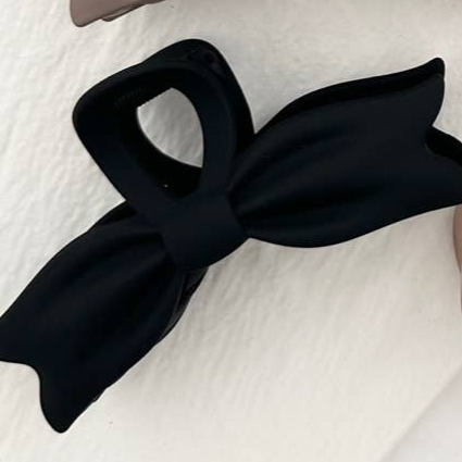 Shop Large Bow Tie Hair Claw Clips-Black at Ruby Joy Boutique, a Women's Clothing Store in Pickerington, Ohio